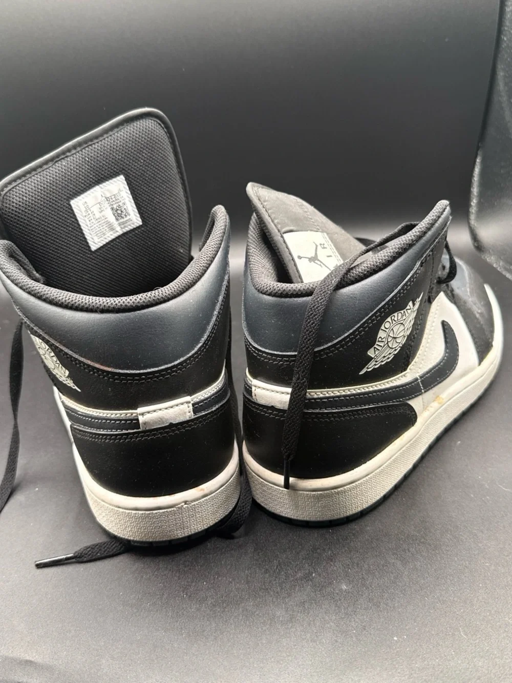 Jordan Mid-Top Sneakers in Black and Gray